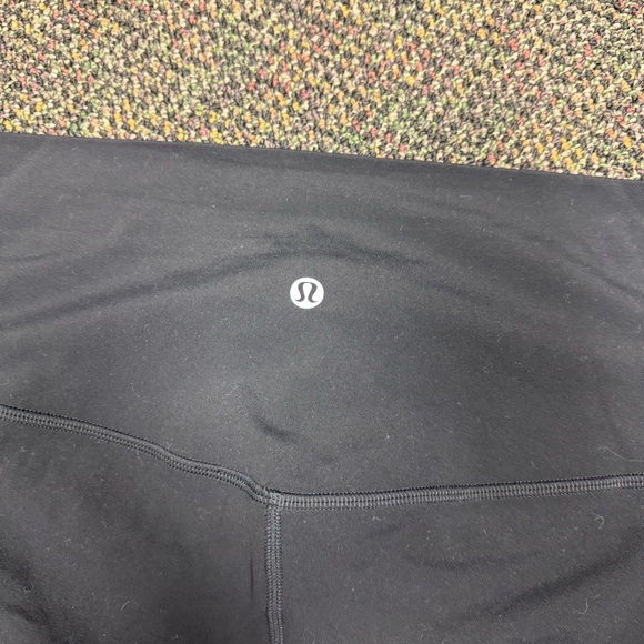 Lululemon Black Leggings Horned Frogs Logo High Rise Size 14 - Picture 4 of 7